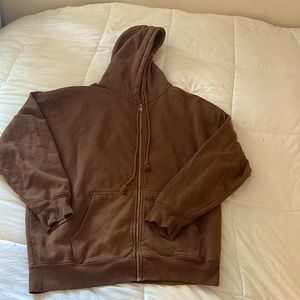 Brown Brandy Mellive Zip up large\Xlarge